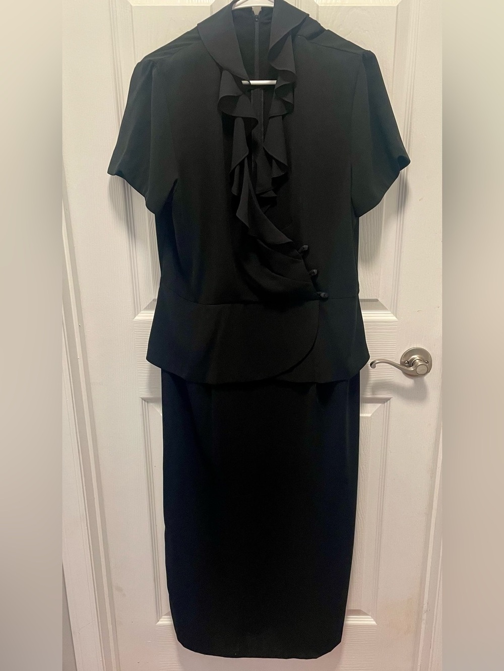 Vintage Miss Dorby Classic Black Women's Dress- Elegant Office Wear